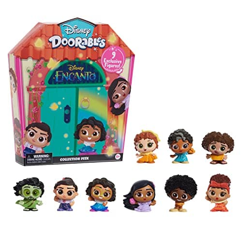 Disney Doorables Encanto Collection Peek 9 Collectible Figurines in a Casa MadrigalThemed Box Kids Toys for Ages 5 Up by Just Play