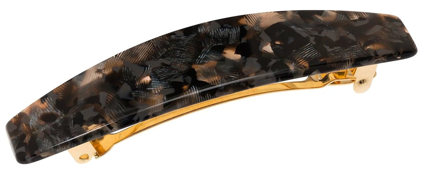 France Luxe Oblong Barrette Pavlova Black