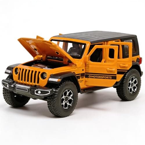 ERBADIHAGO Toy Cars 132 Diecast Pull Back Collectible Model Car with Sound and Light Toy Vehicle for 3Year Old Boys Festival Gift Orange Car