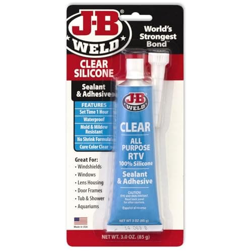 JB Weld 31310 AllPurpose RTV Silicone Sealant and Adhesive 3 oz Clear