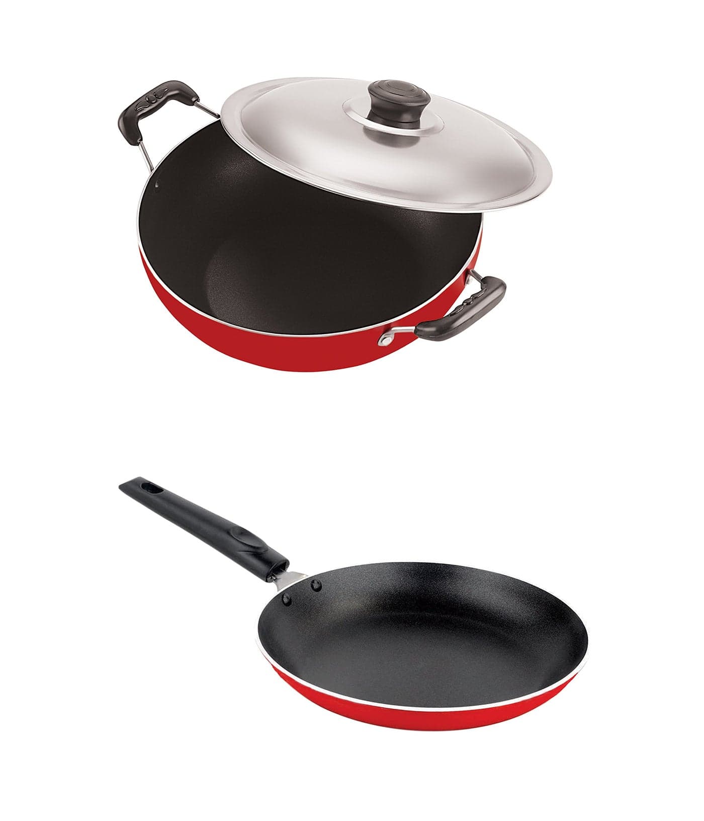 Nirlon Non-Stick Coated Chemical Free Aluminium Cookware Gift Set Combo Offer, 2.6mm_DKD(B)_TP