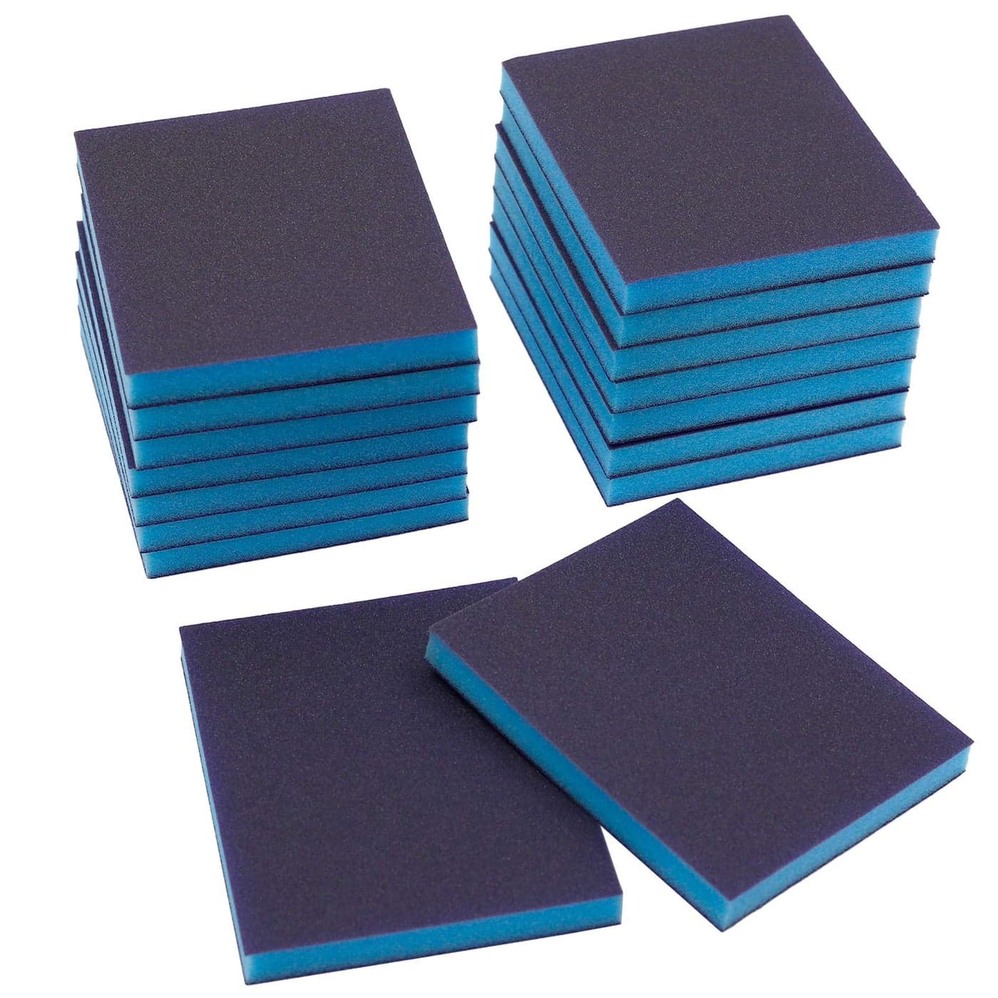 BokWin 16Pcs Sanding Sponge 120 Grit Washable Sponge Sand Blocks Wet and Dry Sanding Blocks for Plastic Wood Metal Furniture Fine Grade