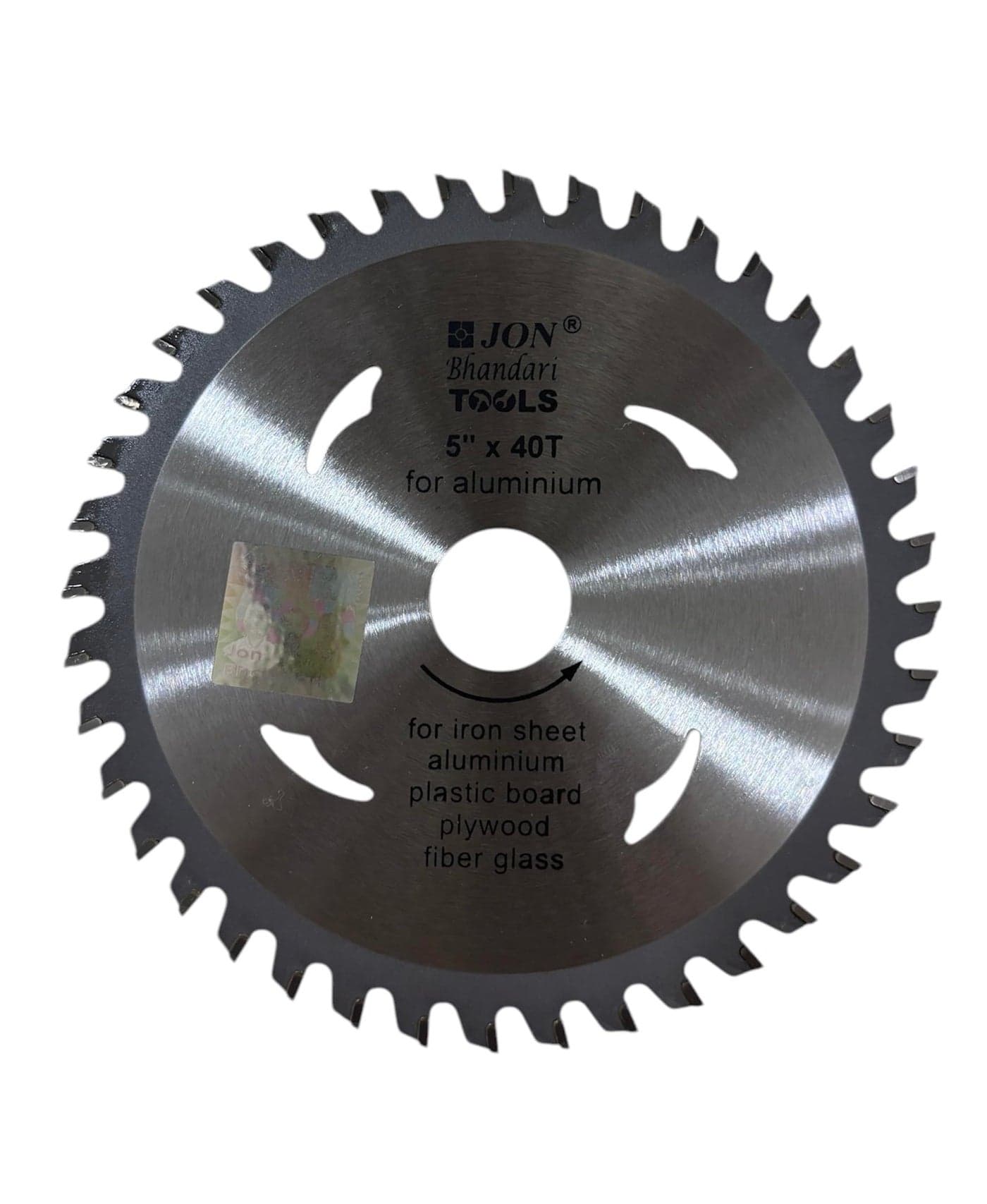 Jon Bhandari Tools 5 inch TCT Super Cut Circular Saw Blade – 40 Teeth, Tungsten Carbide Tipped | Cuts Aluminium, Wood, Plywood, PVC, Plastic & Metal Sheets | For Table, Miter & Circular Saws
