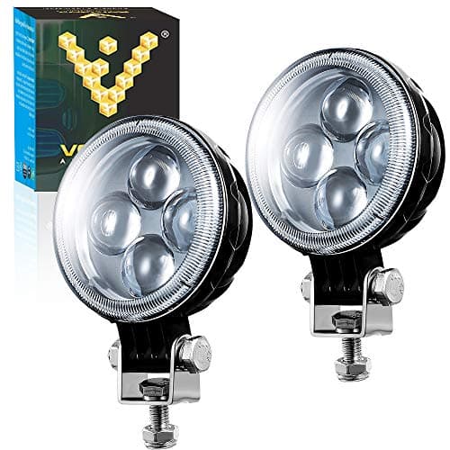 Voltage Automotive 3" Inch Round LED Fog Light Pods For Off Road Driving Light 8000K Spot Light for Truck 4x4 Jeep SUV ATV Motorcycle Boat Four Wheeler (2 Pcs)