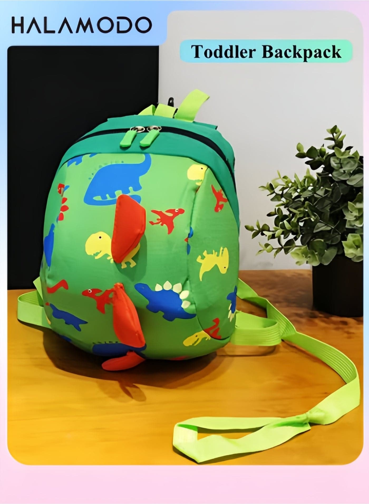 Backpack for Boys Girls School Bookbags Toddler Backpack for Preschool Kindergarten Child Lightweight Multifunctional Cute Daycare Bookbag with Travel Dinosaur Pattern