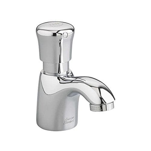 American Standard 1340119002 Pillar Tap Metering Faucet with Extended Spout 05 GPM Chrome