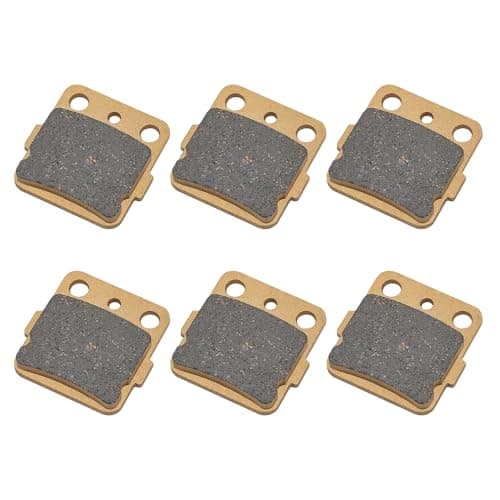 Semi-Metallic-Pro Front & Rear Brake Pads for Yamaha Banshee 350 Warrior 350 Wolverine 350 Raptor 660 350 125 Blaster 200, OEM# 1UY-W0046-00-00 5LP-W0045-00-00 3GD-W0045-01-00