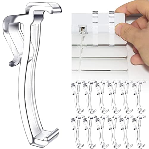 2.5 Inch Valance Clips for Horizontal Blind Valance (12 Pieces)