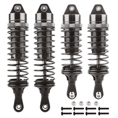 HobbyPark RC Shocks for Traxxas Slash 2WD 4x4 Hoss Rustler Stampede Bandit VXL Nitro Shock Absorber Damper Set 110 Upgrades Parts Replace of 5862 Gray