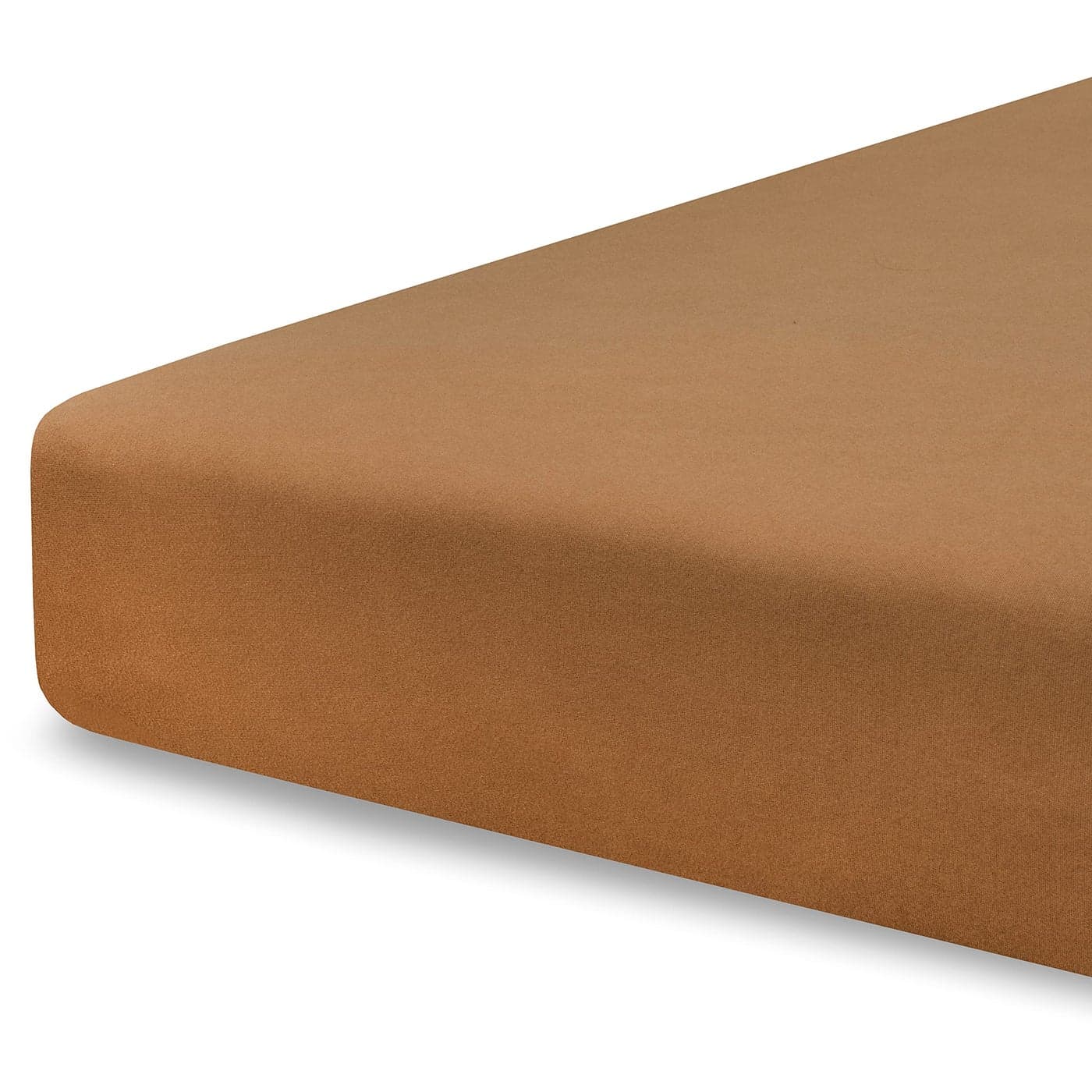 Pobibaby Single Solid Premium Fitted Baby Crib Sheets for Standard Crib Mattress UltraSoft Cotton Blend Safe and Snug and Stylish Solid Crib Sheet Caramel Brown