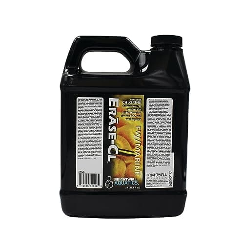 Brightwell Aquatics Erase-Cl - Chloramine, Chlorine and Ammonia Remover - Aquarium Water Conditioner for Salt and Freshwater Fish Tanks - Aquarium Water Treatments, 67.6 fl oz