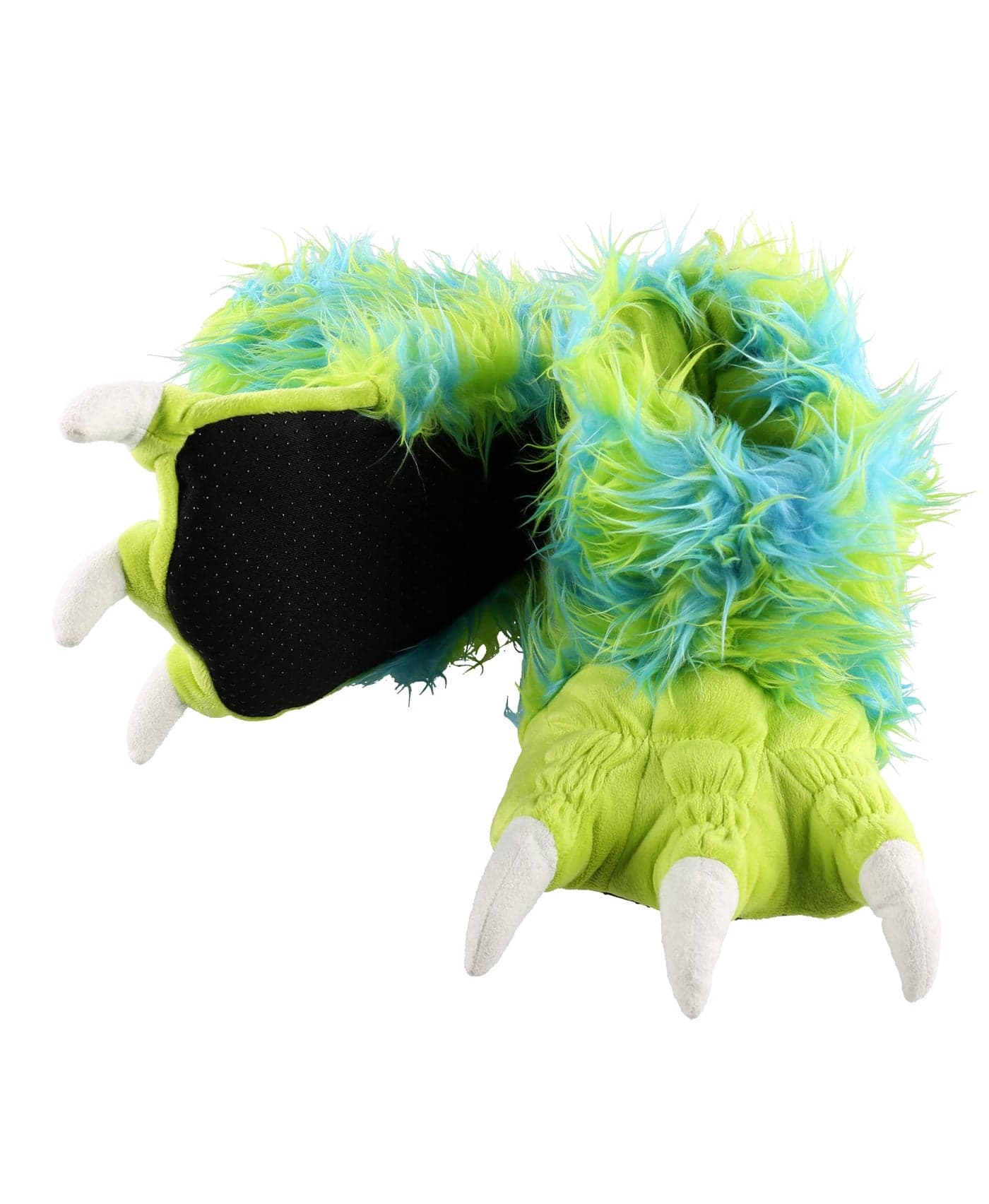 Lazy One Animal Paw Slippers for Kids and Adults, Fun Costume for Kids, Cozy Furry Slippers (Monster Green, X-Small)