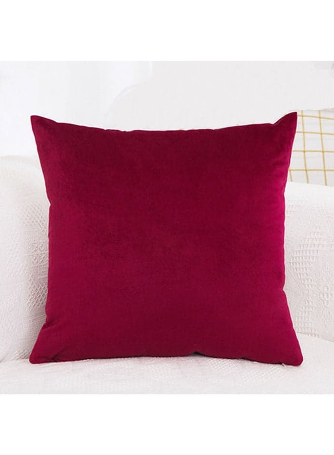 Luxury Velvet Cushion Cover Pillowcase Red 40 x 40cm