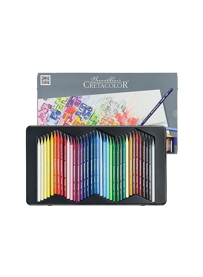 Cretacolor Aqua Monolith Watercolor Pencil Set, 36 Stk, Multi