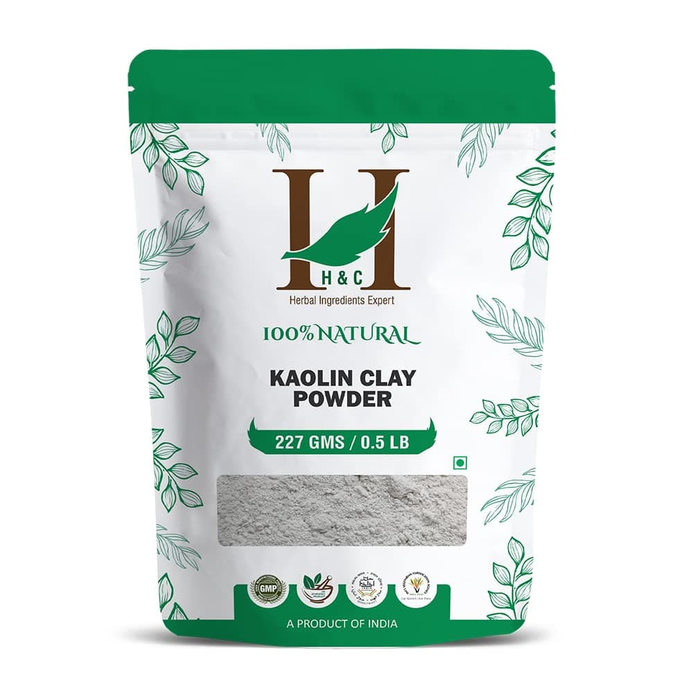 HC HERBAL INGREDIENTS EXPERT HC Kaolin Clay Powder 227 Grams For Acne Blackheads Skin Face Mask