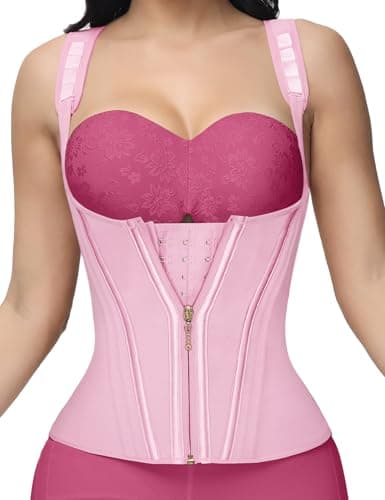 SHAPSHE Waist Trainer for Women Tummy Control Sports Girdle Workout Body Shaper with Adjustable Shoulder Strap