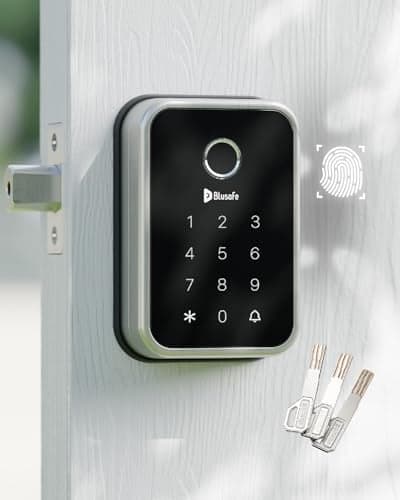 Smart Lock Fingerprint Door Lock Smart Door Lock for Home SecurityElectronic Deadbolt 4in1 Keyless Entry with Keypad IC Card App Control Front Door Lock Fingerprint Lock Cloud Brushed Nickel