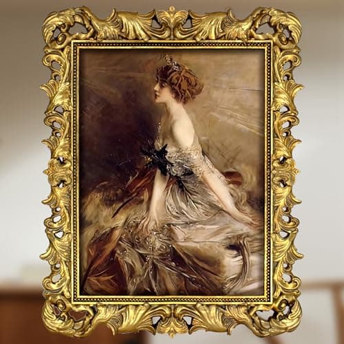 FJXMFRAME Gold 11x14 Picture Frame Vintage Ornate Picture Frames Antique Baroque for Wall Hanging Fits 11x14 or Matted to 8x10 Photo