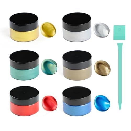 DGAGA Metallic Acrylic Paint8PCS Iridescent Paint Set169 OZJarChalk Paste Paint MetallicMetallic Paint for Crafts Colorshifting Glass PaintPaints on RocksWoodCanvasFabricCeramic