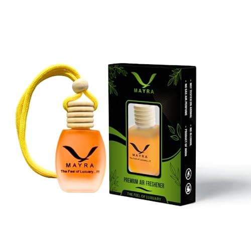 MAYRA Air Freshener For Car/Car Perfumes/Long Lasting Good Smell Essential Oils Bottle with Wooden Lid (12ml) (Arabian)