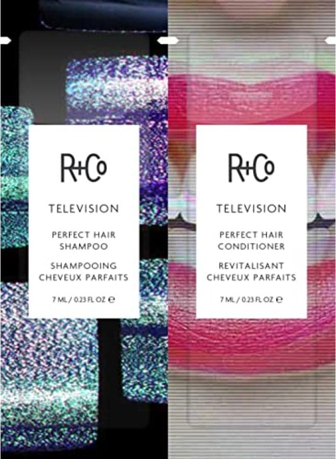 RCo Television Perfect ShampooConditioner Tandem Packette Body Shine Smoothing for All Hair Types Vegan CrueltyFree 46 ml