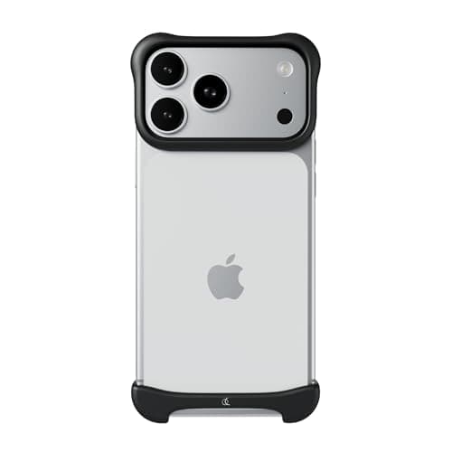 Arc Pulse Compatible with iPhone 17 Pro Max Phone Case 2025 Minimalist Protective Shock Absorption Aerospace Grade Aluminum Shells Elastomer Inlays Easy Fit 69 inch Aluminum Matte Black