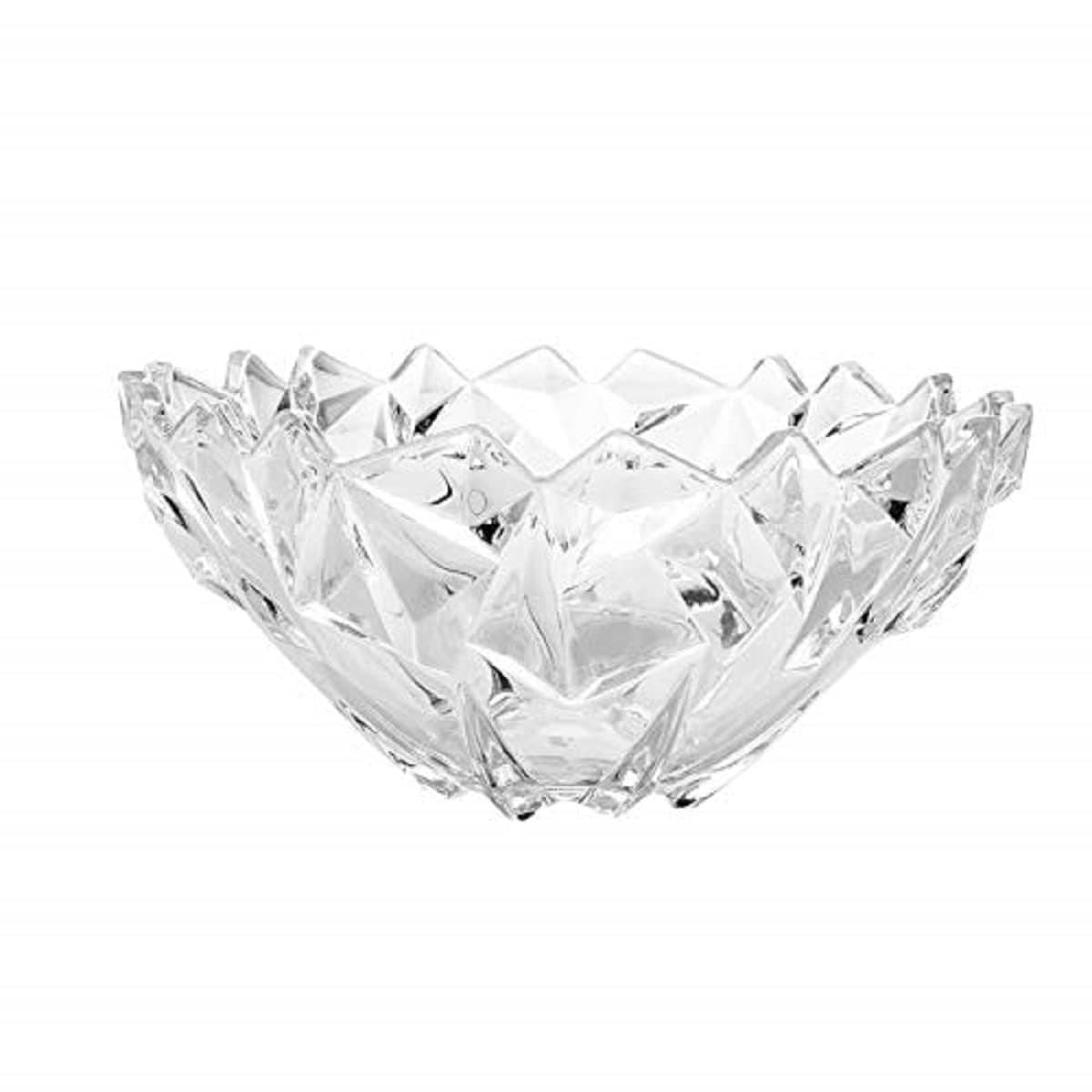 RAGYULA Glass Bowl for Home Decoration Big Crystal Fruit Bowl Fruit Pot Bowl Candy Basket for Mixing Dining Table 2000 ml Large Decorative Centerpiece Glass Fruit Bowl Dining Table Pack of 1