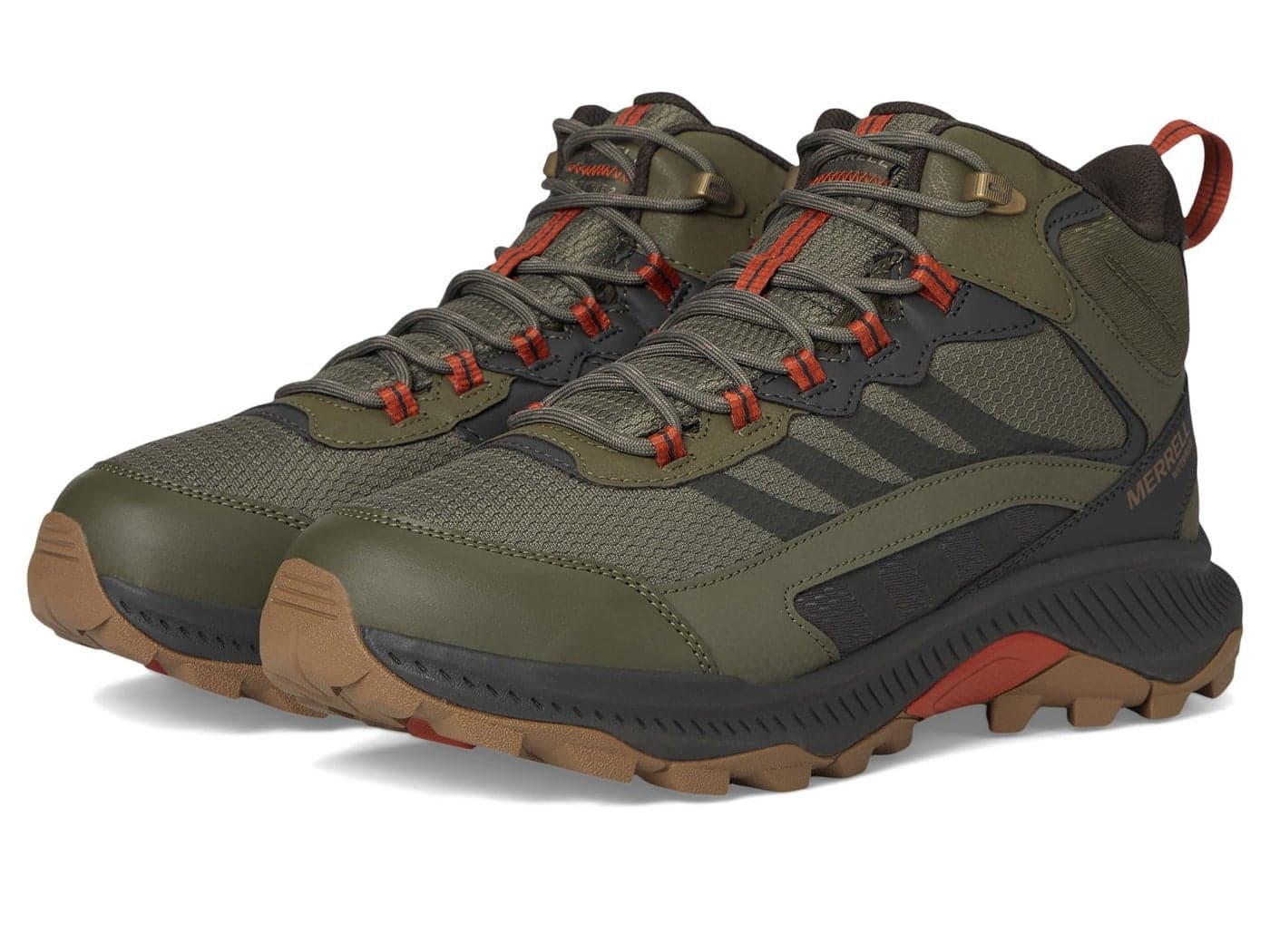 Merrell Mens Speed Strike 2 Mid Waterproof Hiking Shoe Olive 105