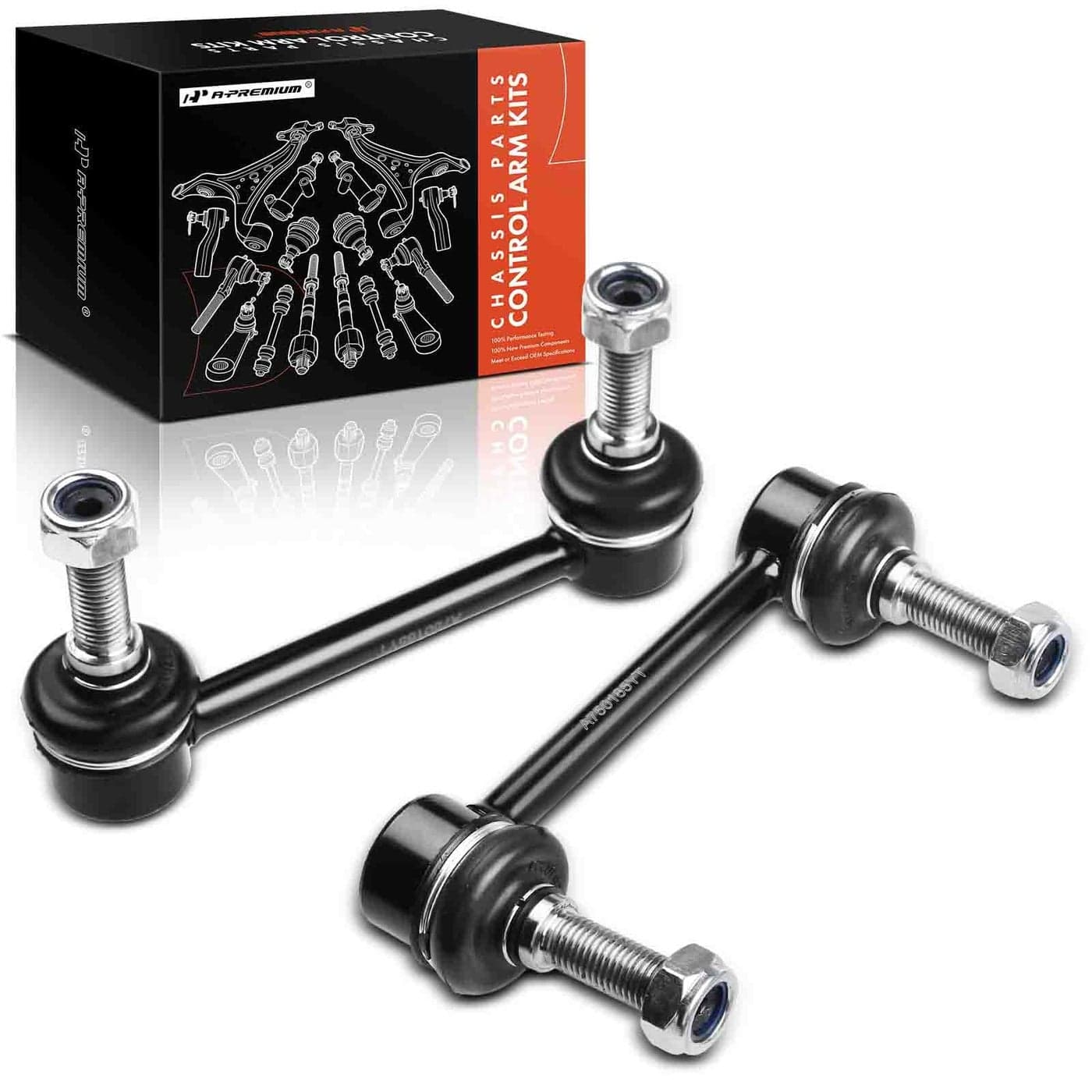 APremium 2 x Front Sway Bar Links Stabilizer Bar Links Compatible with Hummer H3 20062010 H3T 20092010