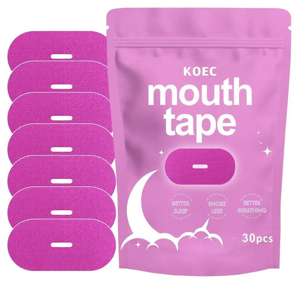Mouth Tape for Sleeping - Anti Snoring Strips for Better Sleep - Comfortable & Hypoallergenic - Promote Nasal Breathing (pink, 30)