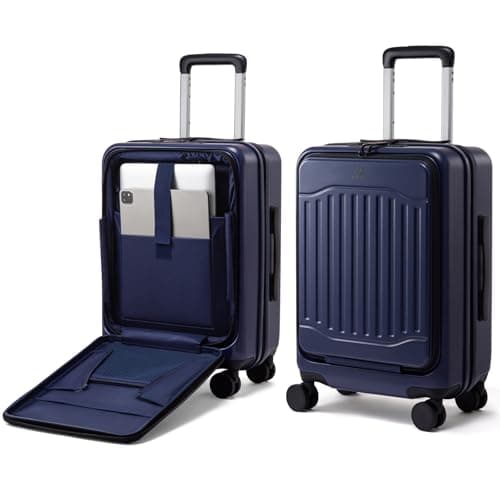 LOVEVOOK Carry on Luggage, PC Hard Shell Suitcases with wheels, 20-Inch Carry On Luggage with USB Port, Lightweight 6.9lb, Fits 15.6", 45L Capacity for Travel & Business(1PC)