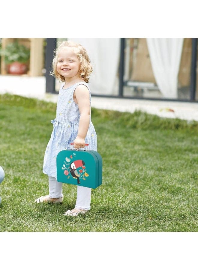 Hape Tea Time Play Set Tea Set with Case Kitchen Accessories Travel