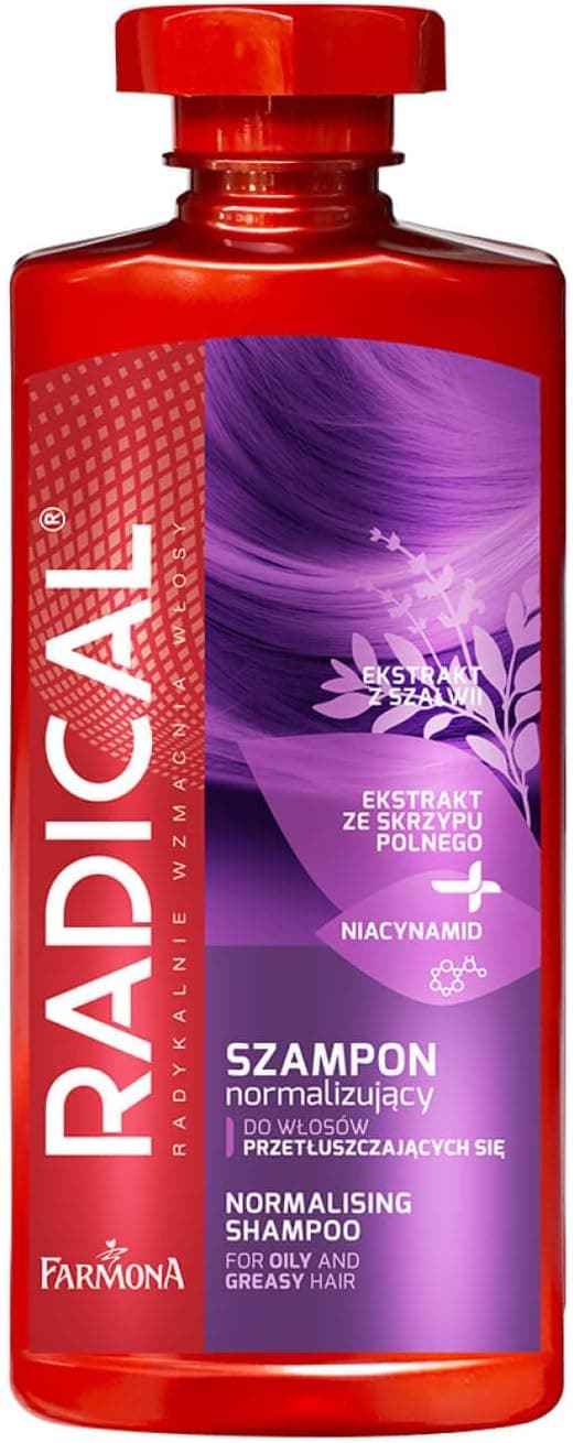 FARMONA RADICAL NORMALISING SHAMPOO FOR OILY AND GREASY HAIR 400ml RAL0019