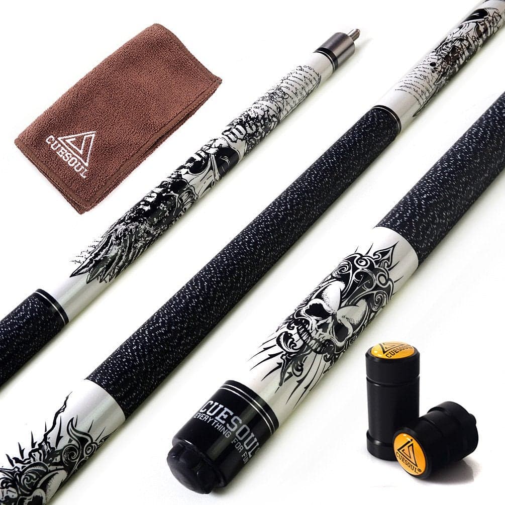 CUESOUL Rockin Series 58 21oz Maple Pool Cue Stick Set with Joint ProtectorShaft Protector and Cue Towel G407