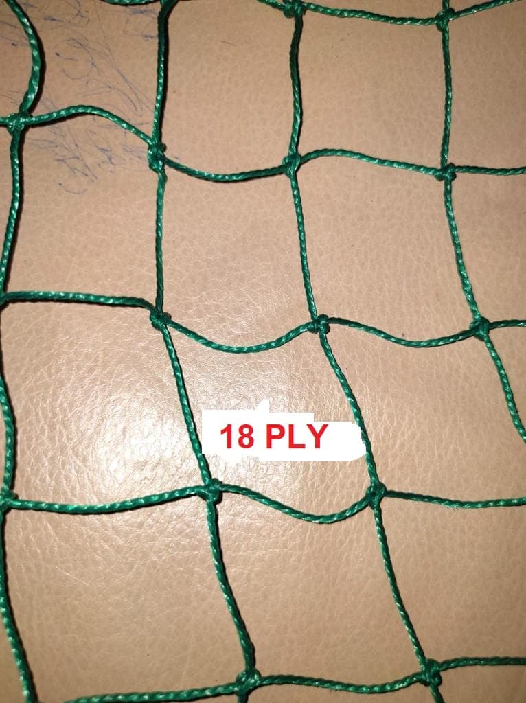 ABZ Cricket Batting Practice Net Cage Regular Training Netting for Outdoor Backyard Terrace Home Ground Sports Green 18Ply(12Ft x 20Ft)