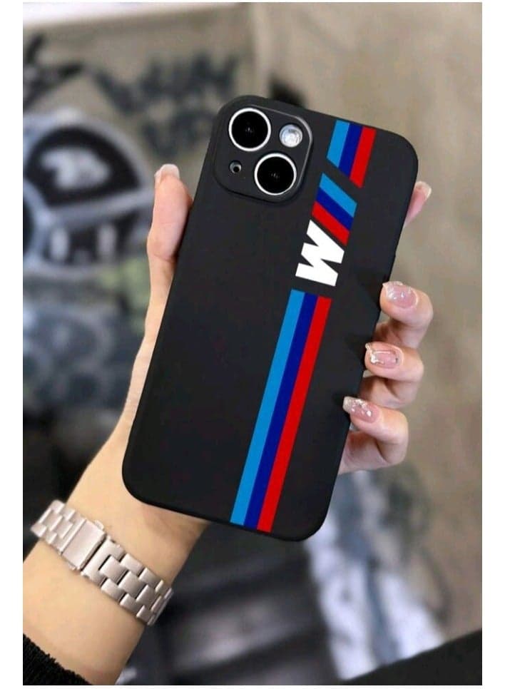 Elegant Cover Case For Iphone 15 Plus Anti Slip Trendy Geometric Design