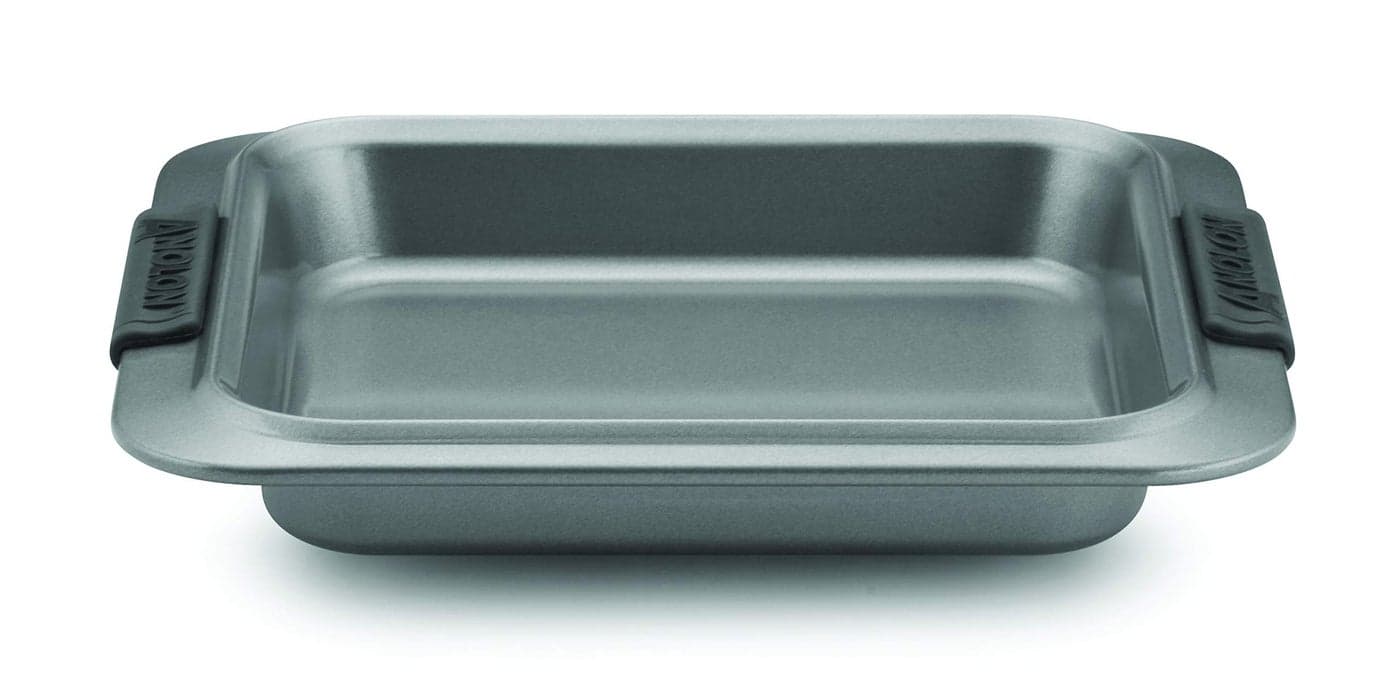 Anolon Advanced Nonstick Baking Pan / Nonstick Cake Pan, Square - 9 Inch, Gray