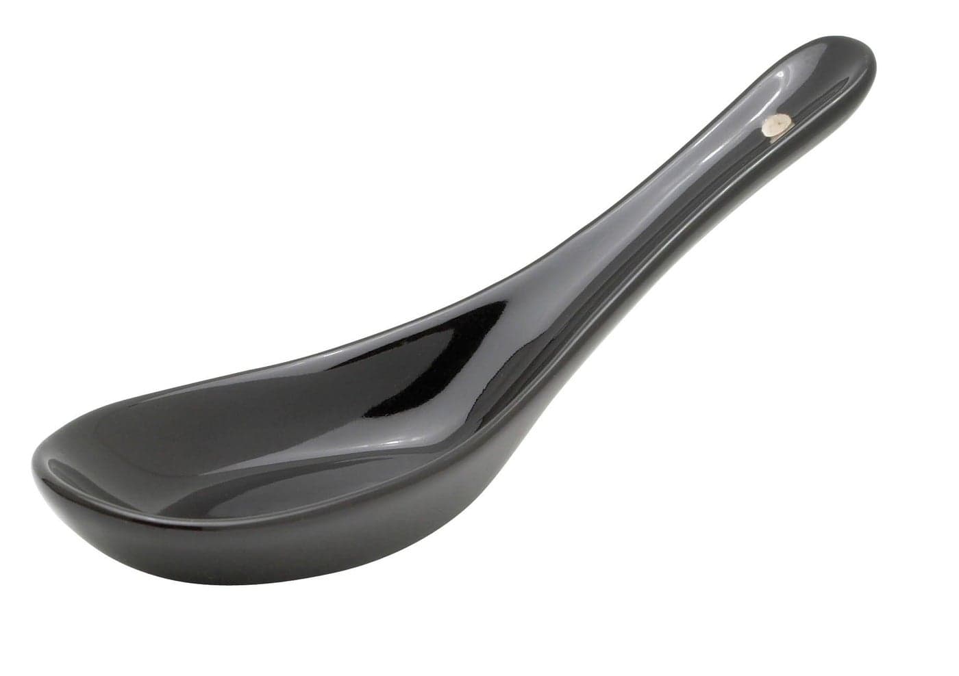 Helen’s Asian Kitchen Chinese Soup Spoon, 5.75-Inches, 1-Ounce, Black Ceramic