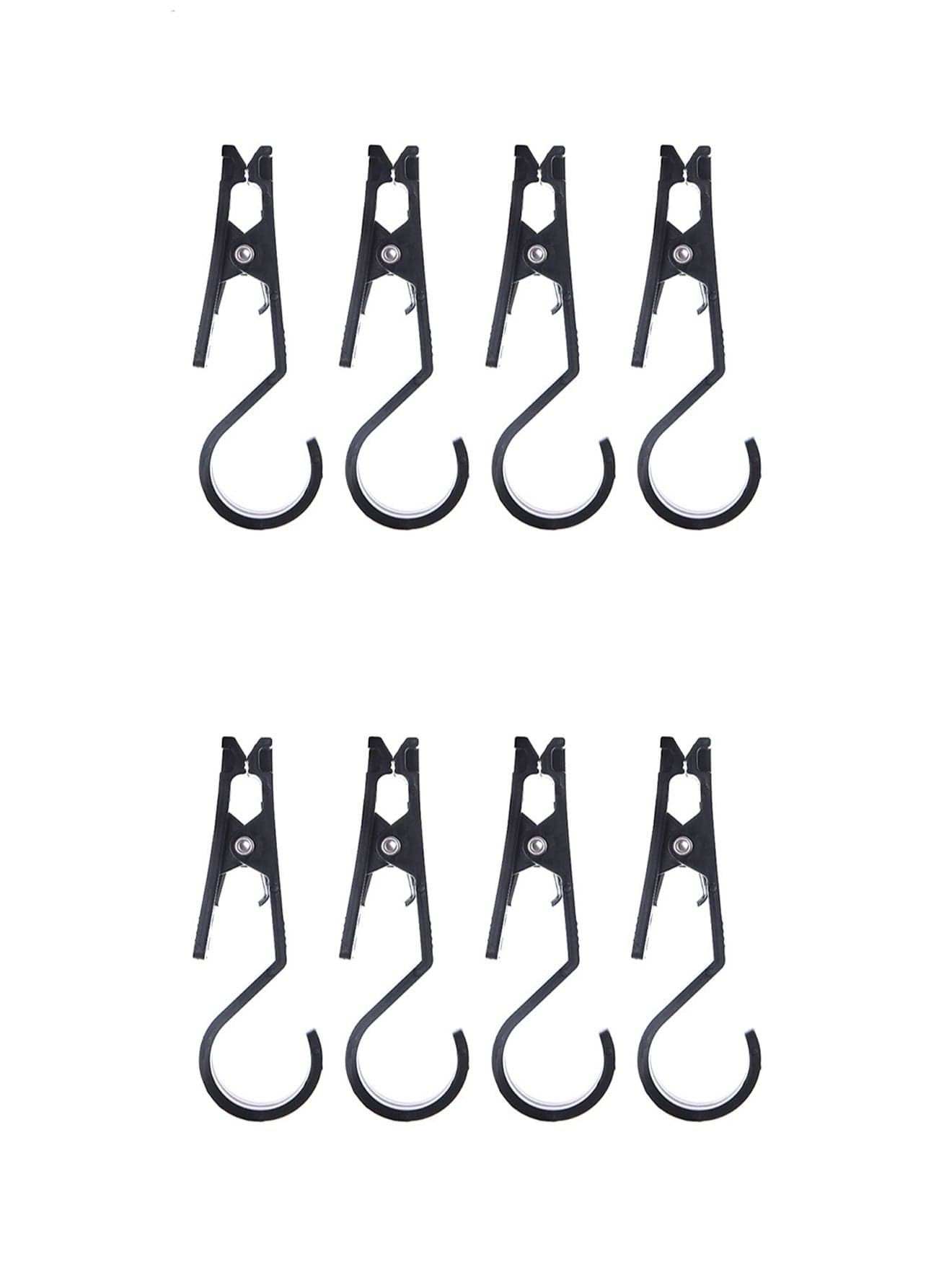 8 Pcs Outdoor Camping Clips Duty Camping Light Hooks Outdoor Tent Clips Hook Equipment Curtain Clips Clothes Clips