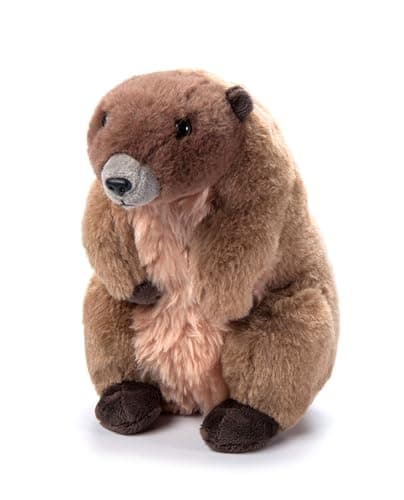 The Petting Zoo Marmot Stuffed Animal Plushie Gifts for Kids Wild Onez Animals Marmot Plush Toy 9 inches