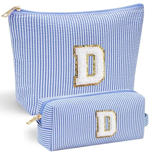YOOLIFE Teen Girl Gifts- Cute Makeup Bag for Bridesmaid Friends | Travel Bag for Bride Maid Matron of honor Bridal Shower Personalized Bachelorette Girlfriend Gifts Teen Girl Gifts Trendy Stuff D