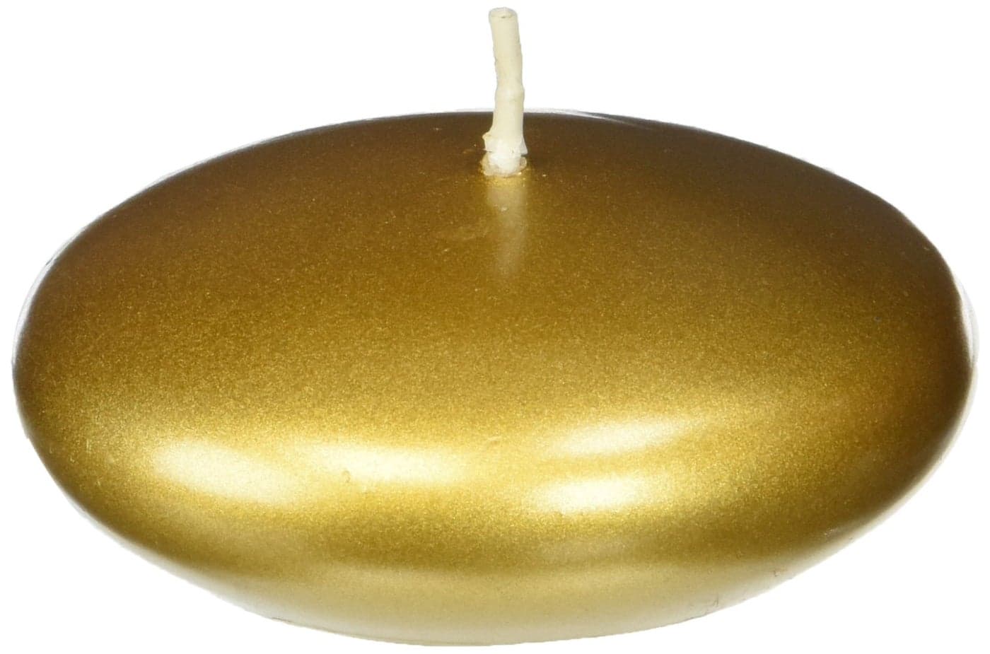 Zest Candle 12-Piece Folding Candles, 3-Inch, Metallic Bronze Gold