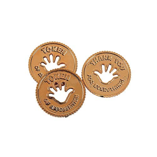 Token of Appreciation Coins set of 144 thank you rewards Perfect for caught you being good school supplies