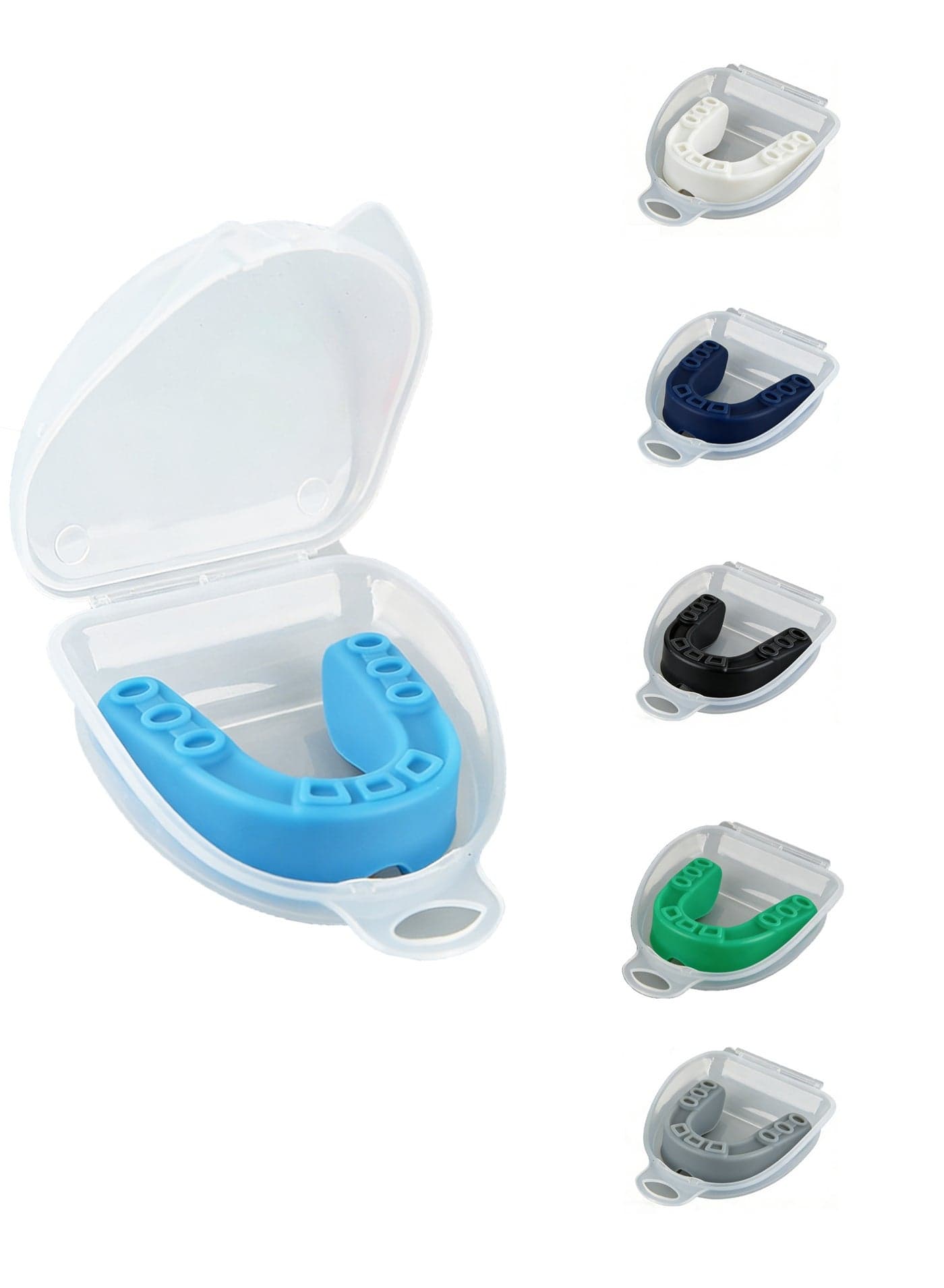 Kids Youth Mouth Guard for Sports, 6 Pack with Case, Boys Girls Sports Mouthguard for Football Basketball Boxing MMA Lacrosse Soccer Karate, Six Colors