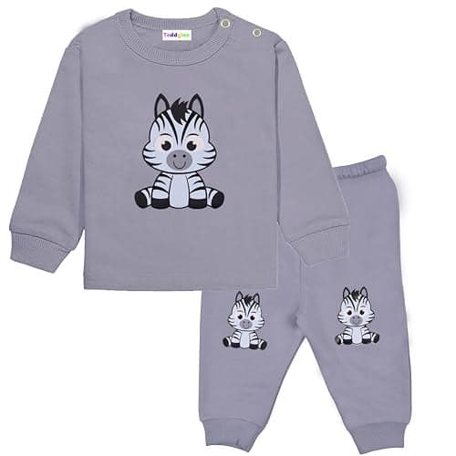 Toddylon Baby Clothing Sets New Born Clothes for Boys and Girls Cotton T-Shirt & Pajama Set Tees & Pants Sweatshirt & Jogger Boy Casual Wear Full Sleeve Dress Kids Clothes Set