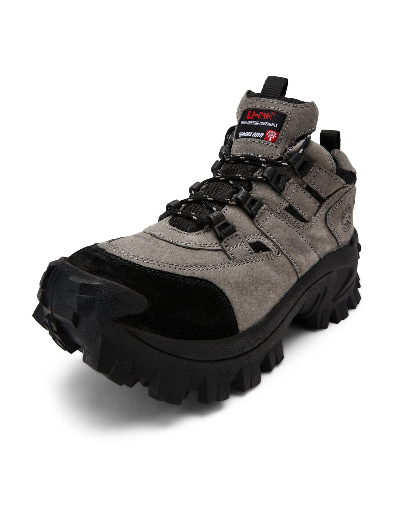 Woodland Men's Charcoal Grey Leather Casual Shoe-9 UK (43 EU) (G 40777CMA)
