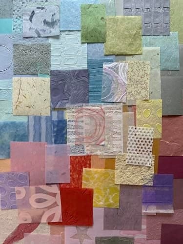 Kozo Studio Mulberry Paper Scrap Pack Spring Pastel Edition 100 Unique Pieces Premium Decorative Paper for Scrapbooking Card Making Collage Mixed Media Crafts and DIY Projects