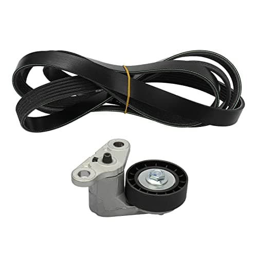 DRIVESTAR Belt Tensioner Kit with Pulley and Belt 1999-2007 for Chevy Silverado 1500 2002-2008 for Cadillac Escalade 2007-2009 for Chevy Trailblazer 1999-2003 2006 2008 for GMC Sierra 1500
