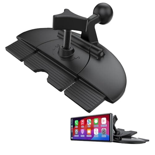 Epronic Replacement Cd Slot Mount for Garmin GPS Navi, Carplay Screen, Phone Holder Standard 17mm Ball Adapter CD Mount for 4"-11 inch Car GPS Holder