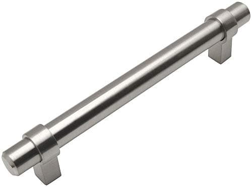 Cosmas 10 Pack 161128SN Satin Nickel Contemporary Bar Cabinet Handle Pull 5 128mm Hole Centers